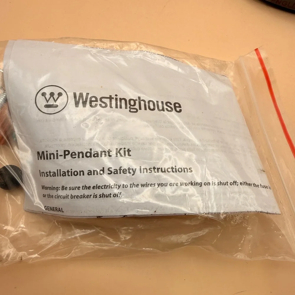 Westinghouse 61032‎ Mini Pendant Hanging Light, Oil Rubbed Bronze Finish